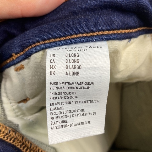American Eagle Next Level Stretch Super Hi-Rise Jegging 0 Long - Picture 11 of 12